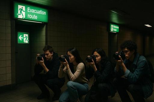 Evacuationroute撮影集団の写真