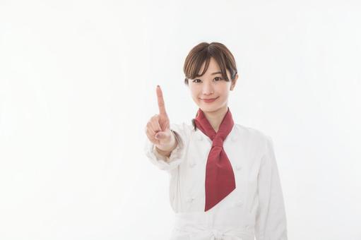 シェフ 指差し シェフ 指差しの写真