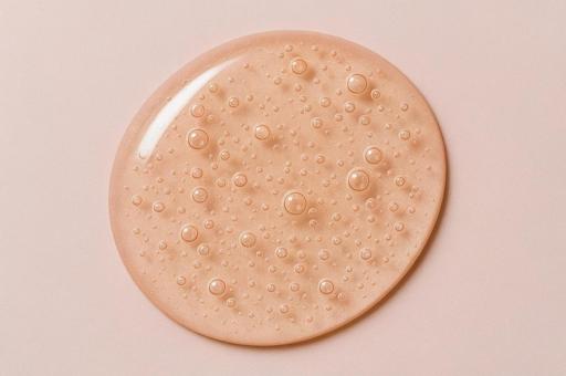 化粧品の気泡の写真