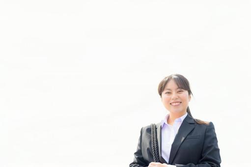 微笑む女性 微笑む女性 スーツ,新入社員,フレッシャーズの写真素材