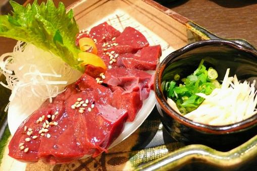 Đinh Lê, lever sashimi, cơ quan nội tạng, đòn bẩy, JPG