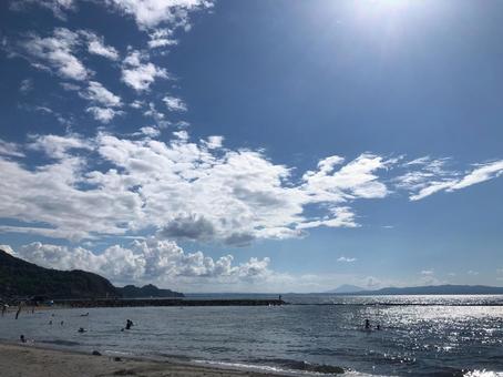 夏と雲と浅虫海岸 夏と雲と浅虫海岸 自然,夏,浅虫の写真素材