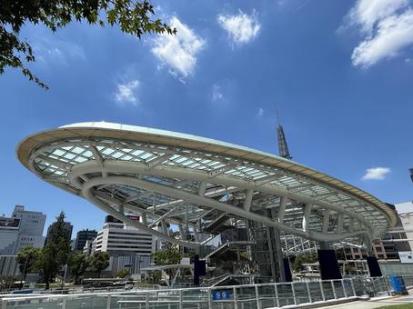 オアシス21全景 名古屋 オアシス21全景 名古屋 オアシス21,テレビ塔,名古屋の写真素材