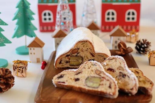 クリスマスシュトーレン⑤ シュトーレン,クリスマス,食べ物の写真素材