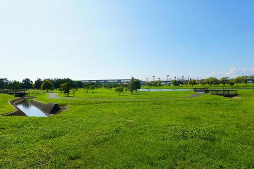 筑後広域公園とjr船小屋駅 筑後広域公園とjr船小屋駅 筑後広域公園,jr船小屋駅,船小屋駅の写真素材