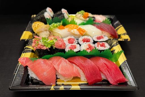 パック寿司 寿司,パック,スーパーの写真素材