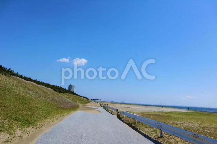 ある風景・・・雲一つ 青空,のんびり,懐かしいの写真素材