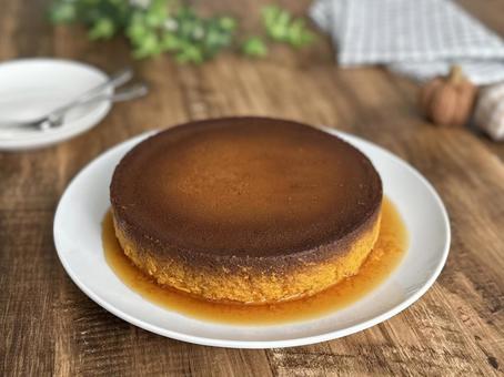 かぼちゃプリン かぼちゃプリン,プリン,かぼちゃの写真素材