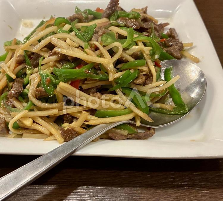 美味しそうな青椒肉絲 青椒肉絲,中華料理,食事の写真素材
