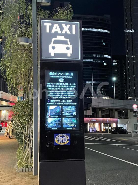 タクシー乗り場 タクシー乗り場,銀座,街の写真素材