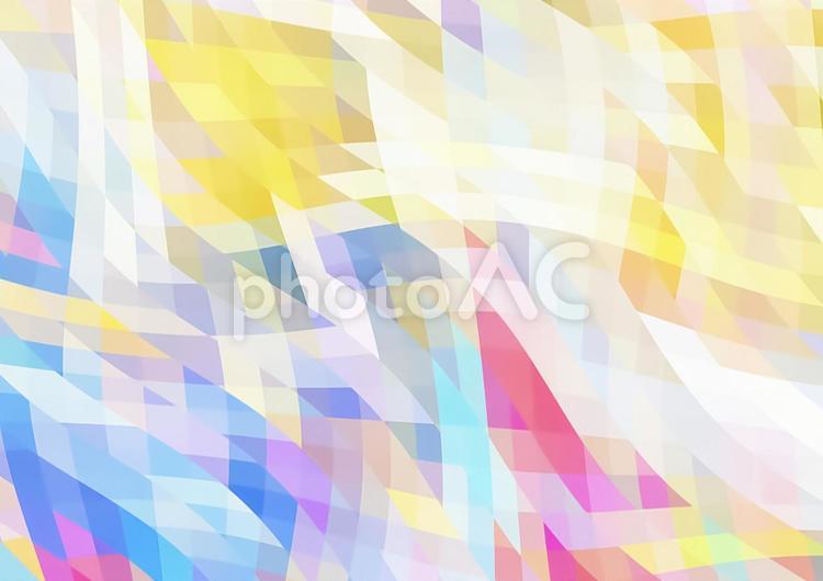 カラフルなポリゴンウェーブ ポリゴン,ウェーブ,曲線の写真素材
