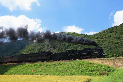 SLやまぐち号 D51 SLやまぐち号 D51 slやまぐち号,やまぐち号,蒸気機関車の写真素材