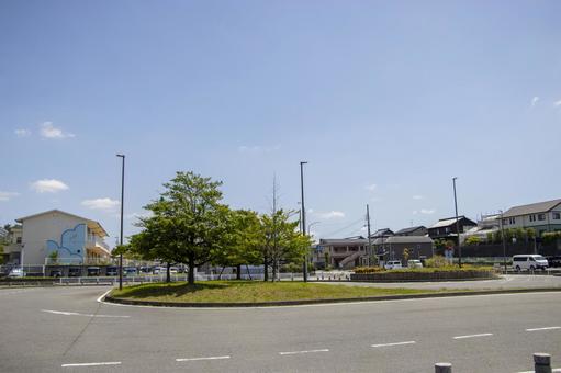 小垣江駅 駅前 小垣江駅 駅前 小垣江駅,駅前,名鉄の写真素材