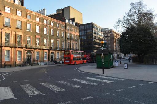 ロンドン朝の街並み ロンドンの朝,イギリスの風景,ロンドンの写真素材