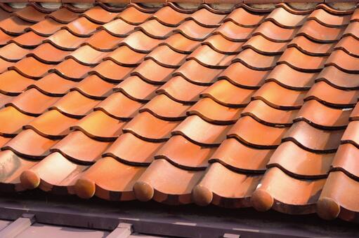 瓦屋根 瓦,屋根,住宅の写真素材