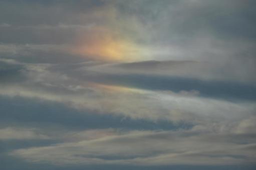 Photo, clouds, rainbow-colored, sky, 