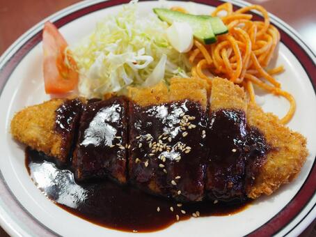 味噌カツ カツ,味噌,とんかつの写真素材