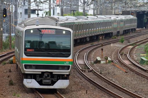JR東日本、E231系、湘南新宿ライン JR東日本、E231系、湘南新宿ライン jr,jr東日本,e231系の写真素材