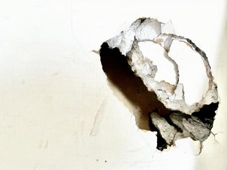 Photo, hole, wall, destruction, 