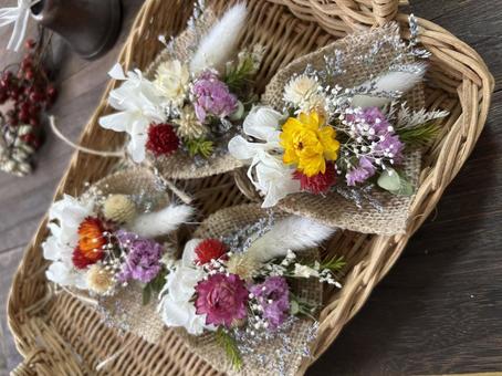 ドライフラワー　ガーランド　クリスマス クリスマス,12月ガーランド,サンタの写真素材