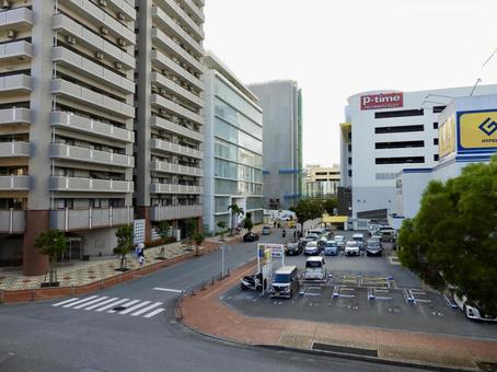 那覇新都心中心部の都市景観 那覇新都心中心部の都市景観 那覇新都心,おもろまち,新都心の写真素材