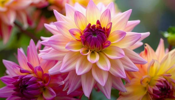 ダリアの花 秋 ダリアの花 秋の写真