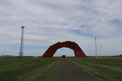 四島のかけ橋 北海道,根室市,納沙布岬の写真素材