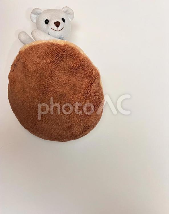 「あずきのチカラ」を掛けるシロクマ あずきのチカラ,あずき,保温の写真素材