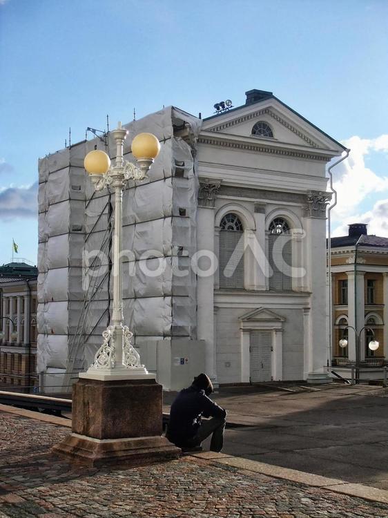 フィンランドの風景 街並み,フィンランド,ヨーロッパの写真素材