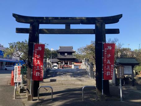 水田天満宮・石の鳥居 水田天満宮,福岡県筑後市,神社仏閣の写真素材