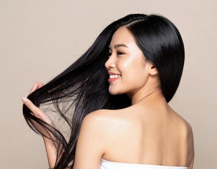 黒髪ロングヘア ツヤ髪 ヘアモデル1 黒髪ロングヘア ツヤ髪 ヘアモデル1の写真