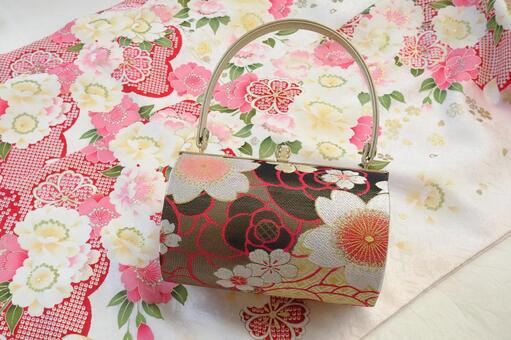 成人式　振袖・バッグ 成人式,成人式準備,結納の写真素材