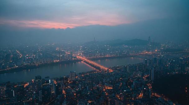 煌めく夜景 煌めく夜景の写真