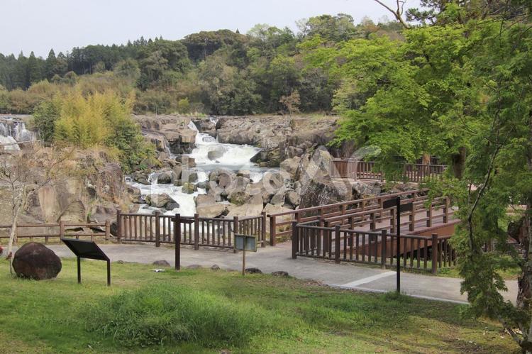 鹿児島県伊佐市の曾木の滝 鹿児島県,伊佐市,曾木の滝の写真素材
