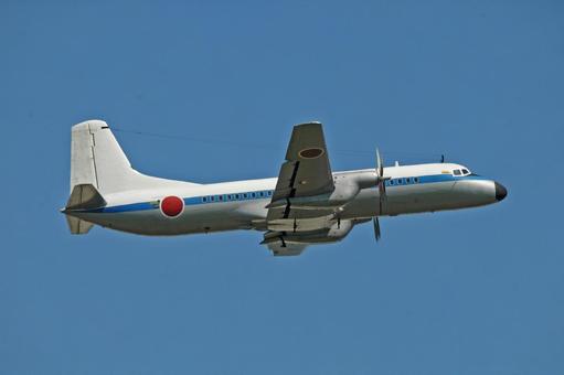 飛行機 航空自衛隊 YS-11 飛行機 航空自衛隊 YS-11 旅客機,輸送機,空の写真素材
