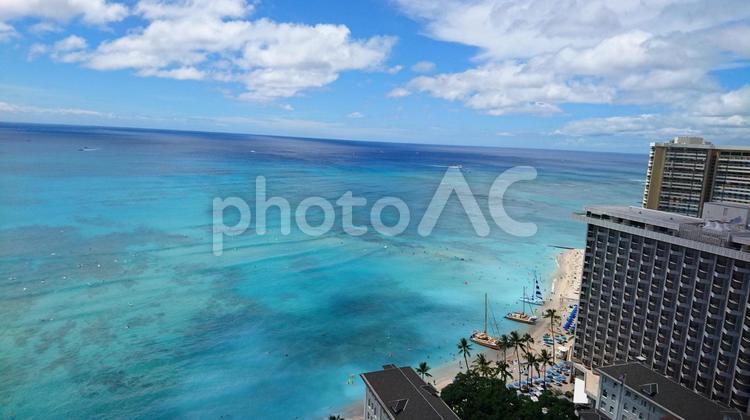 ハワイの海　ハワイ旅行 ハワイ,ハワイ旅行,hawaiiの写真素材