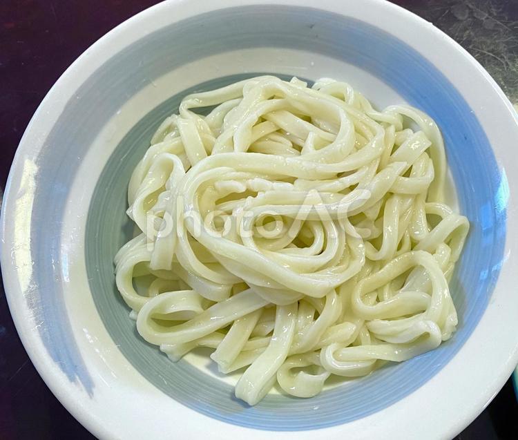手打ちうどん　盛りうどん　 うどん,武蔵野うどん,手打ちの写真素材