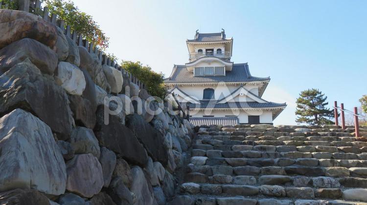 長浜城　模擬天守 長浜城,豊臣秀吉,羽柴秀吉の写真素材