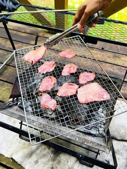 バーベキュー バーベキュー バーベキュー,焼き肉,牛タンの写真素材