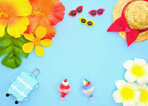 夏 イメージ① 夏 イメージ① 夏,夏休み,花の写真素材