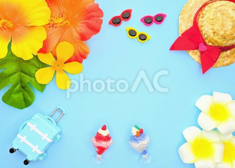 夏　イメージ① 夏,夏休み,花の写真素材