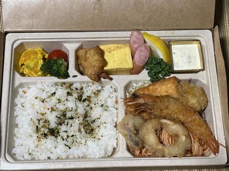 Photo, box lunch, rice, bento, 