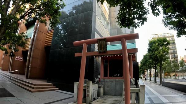 明治座の鎮守 笠間稲荷 明治座の鎮守 笠間稲荷 笠間稲荷神社,明治座,東京の写真素材