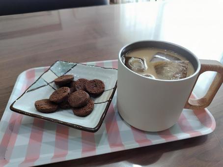 おうちカフェ おうちカフェ カフェタイム,ワークスペース,テレワークの写真素材
