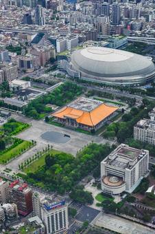 台湾・台北101から国父記念館の眺め 台湾・台北101から国父記念館の眺めの写真