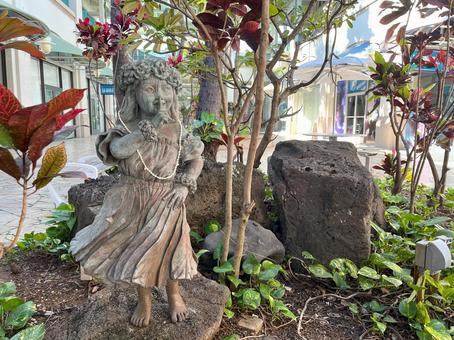ハワイ旅行、アロハタワーのフラガール ハワイ旅行、アロハタワーのフラガール ハワイ,アロハタワー,フラガールの写真素材