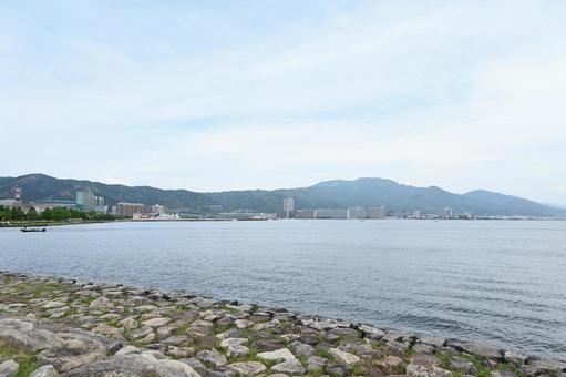 琵琶湖 琵琶湖 滋賀,滋賀県,大津の写真素材