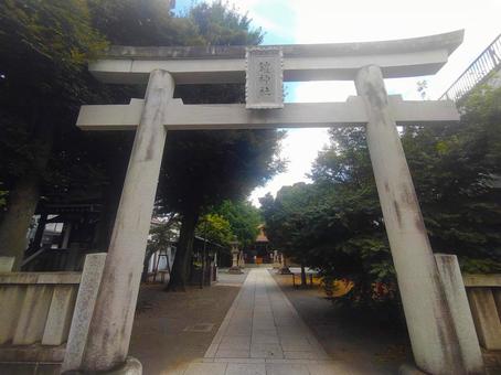 写真素材:東京都 鎧神社の鳥居 写真素材:東京都 鎧神社の鳥居の写真