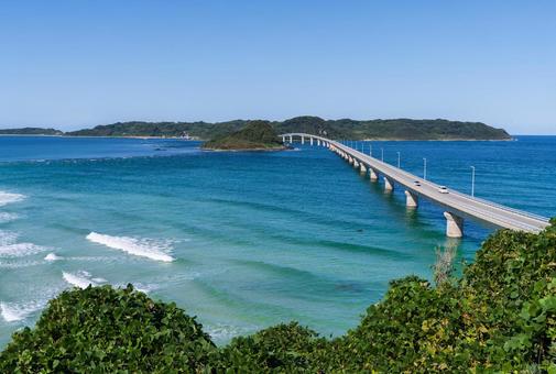 角島大橋（山口県下関市） 角島大橋,つのしま,山口県の写真素材