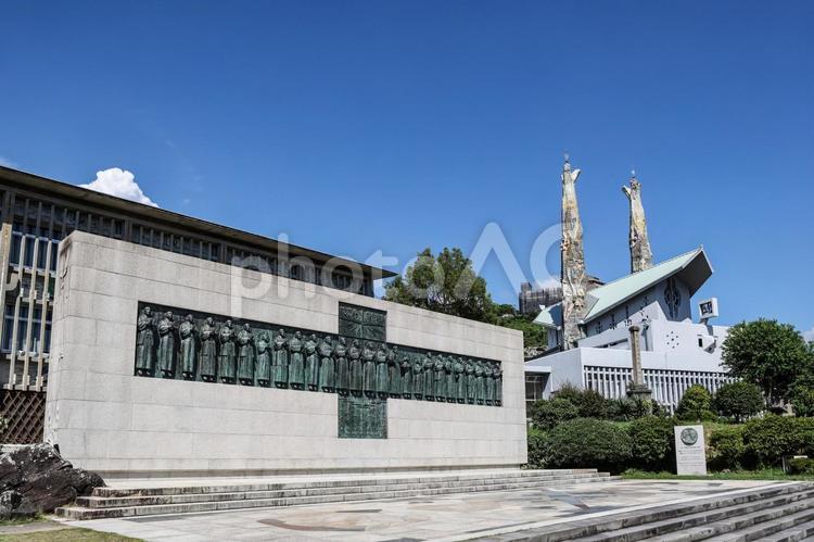 日本二十六聖人殉教地 西坂公園,日本二十六聖人殉教地,二十六聖人の写真素材
